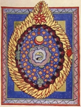 El Universo. Manuscrito iluminaciones de Scivias. Hildegard of Bingen